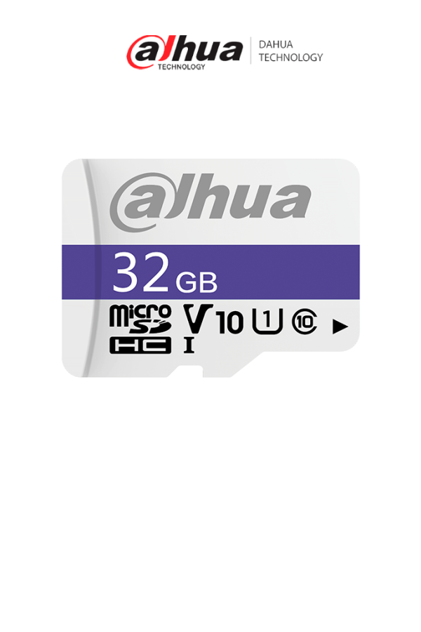 DAHUA DHI-TF-C100/32GB - Dahua Memoria Micro SD de 32 GB UHS-I/ C10/U1/V10/ Velocidad de Lectura 90 MB/s/ Velocidad de Escritura de 15MB/s/